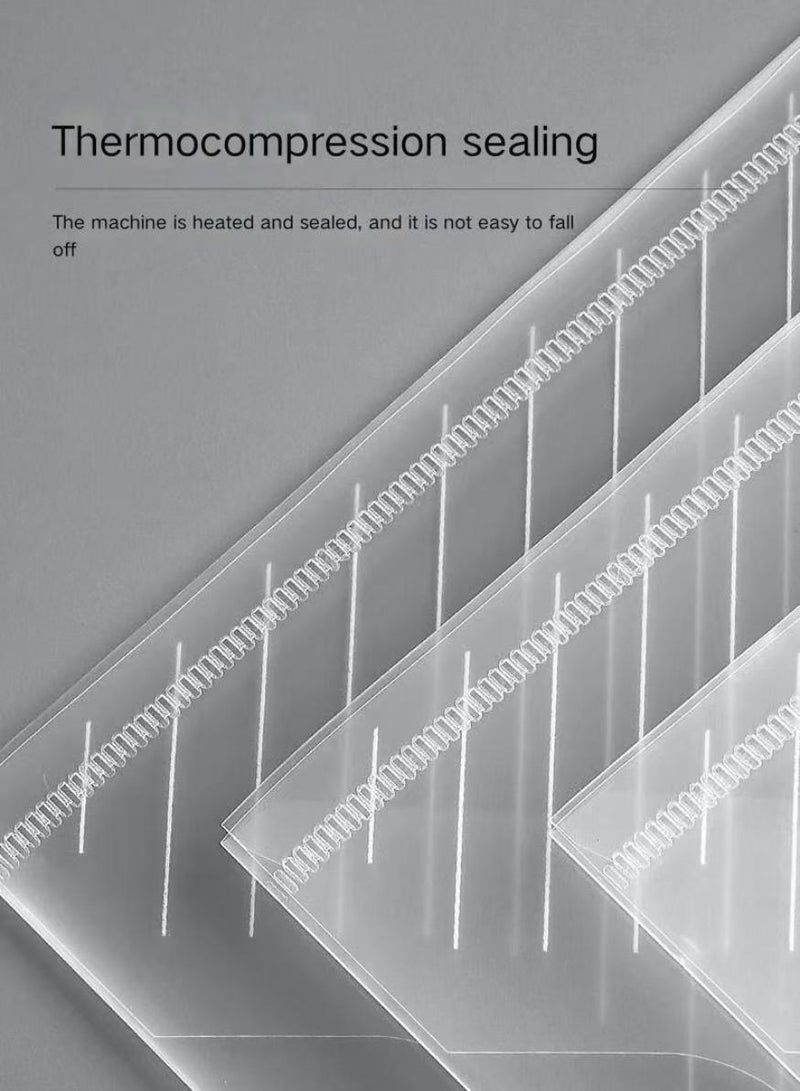 PAPERSAY 10 pack Clear Document Folders Transparent Filing Envelopes Waterproof File Holder with Snap Button Closure for A4 Letter Paper Size (10 Pcs) - Image 4