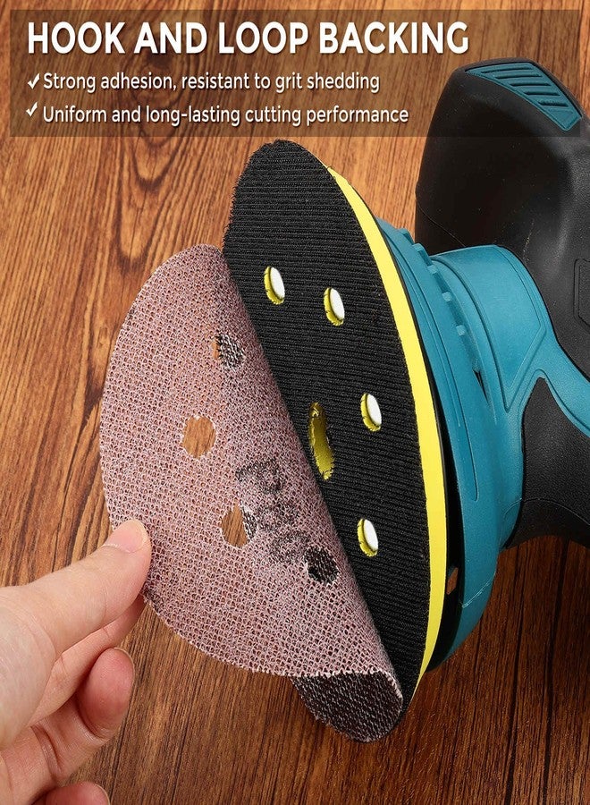 Kozelo 50 Pcs Grid Sanding Discs 5 Inch 180 Grit 8 Holes Hook and Loop Orbital Sandpaper Suitable for Drywall Sander Wood Metal Furniture - Image 3