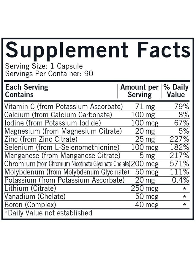 Kirkman WP Minerals || 90 Vegetarian Capsules || A Comprehensive Mineral Supplement for Those who do not get Enough nutrients from Their Diet. - Image 2