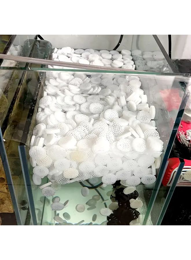 200Pcs Biologically Active Filter Media K5 Fluidized Bed Filler For Aquarium Wastewater Treatment Hydroponics And Fish Tank Biological Suspension PE Material No Electricity Required - Image 4