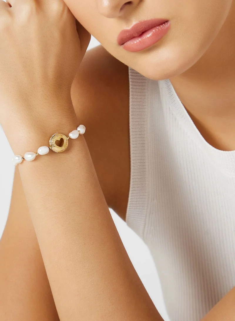 GUESS Pearl Heart Bracelet