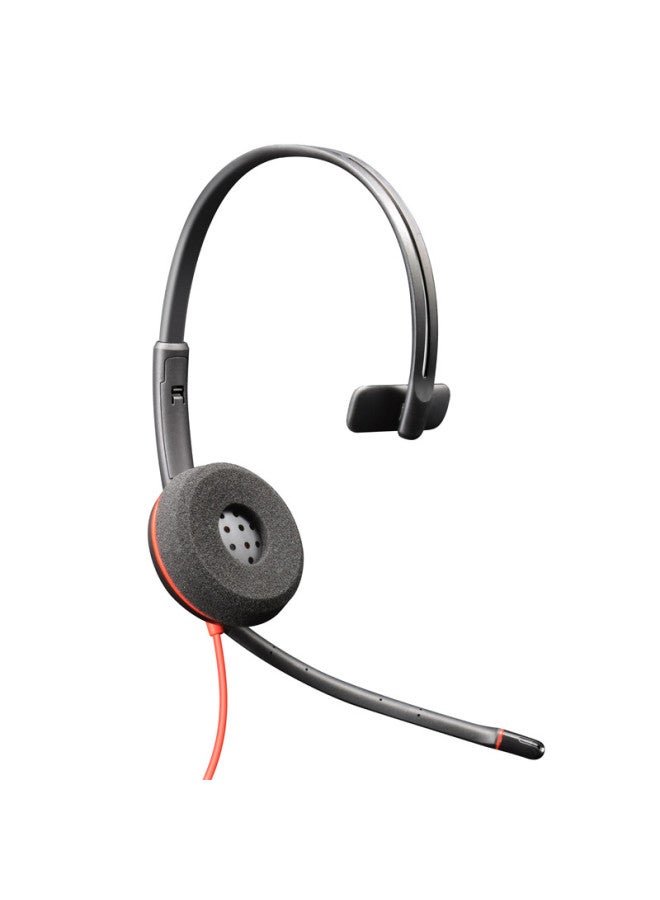 Poly Hp C3210 Usb/type-c Single Ear Headset Wired Earphones For Office Computer With Noise Cancellation Microphone/with Microphone - Image 4