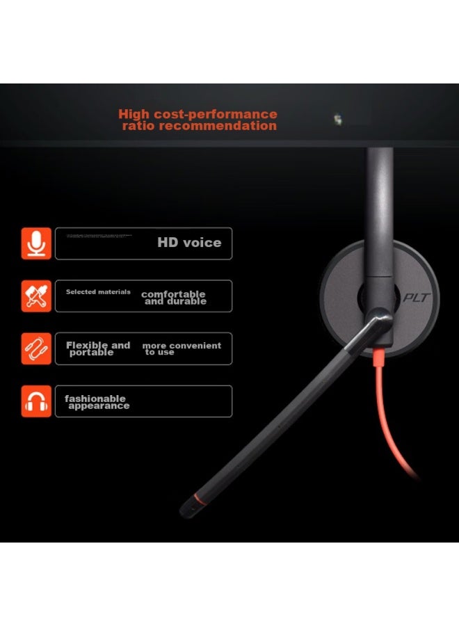 Poly Hp C3210 Usb/type-c Single Ear Headset Wired Earphones For Office Computer With Noise Cancellation Microphone/with Microphone - Image 1