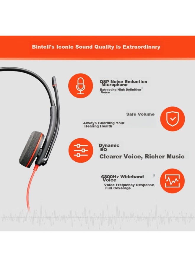 Poly Hp C3210 Usb/type-c Single Ear Headset Wired Earphones For Office Computer With Noise Cancellation Microphone/with Microphone - Image 2