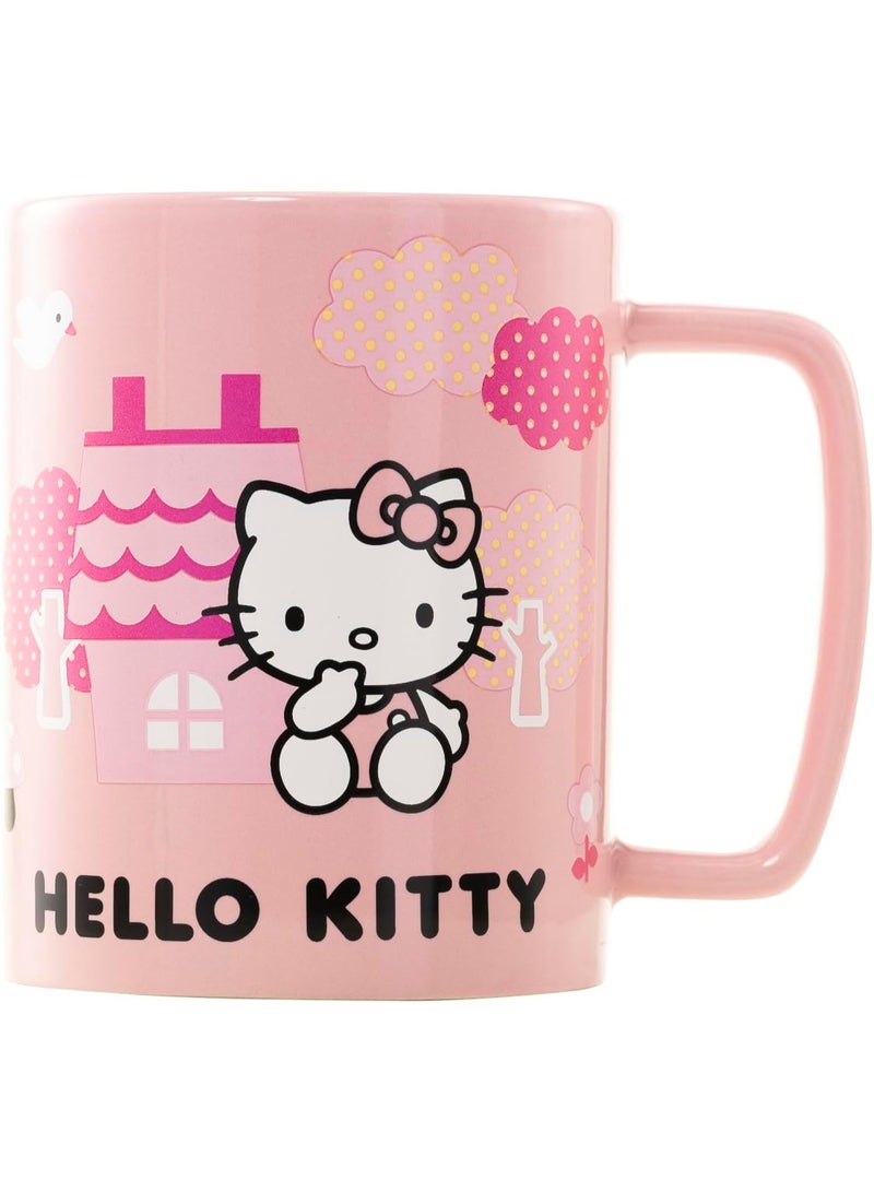 Pyramid HELLO KITTY (PINK BOW FACE ICON) FUZZY MUG - Image 4