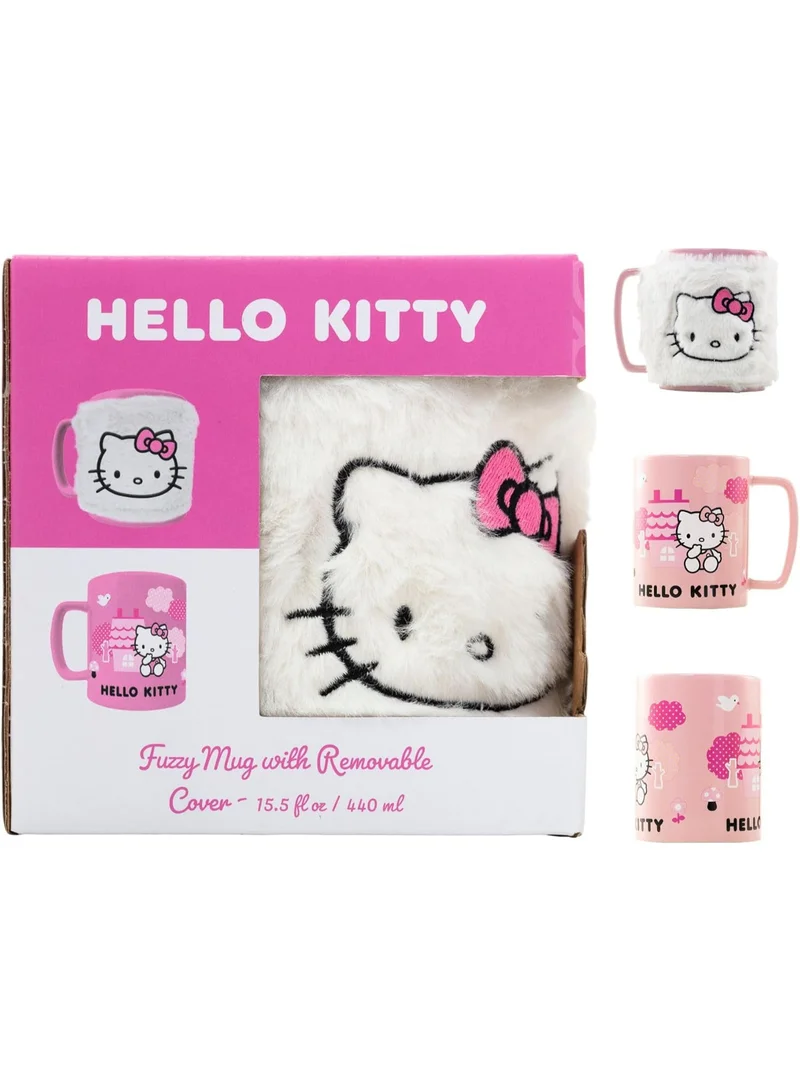 بيراميد HELLO KITTY (PINK BOW FACE ICON) FUZZY MUG