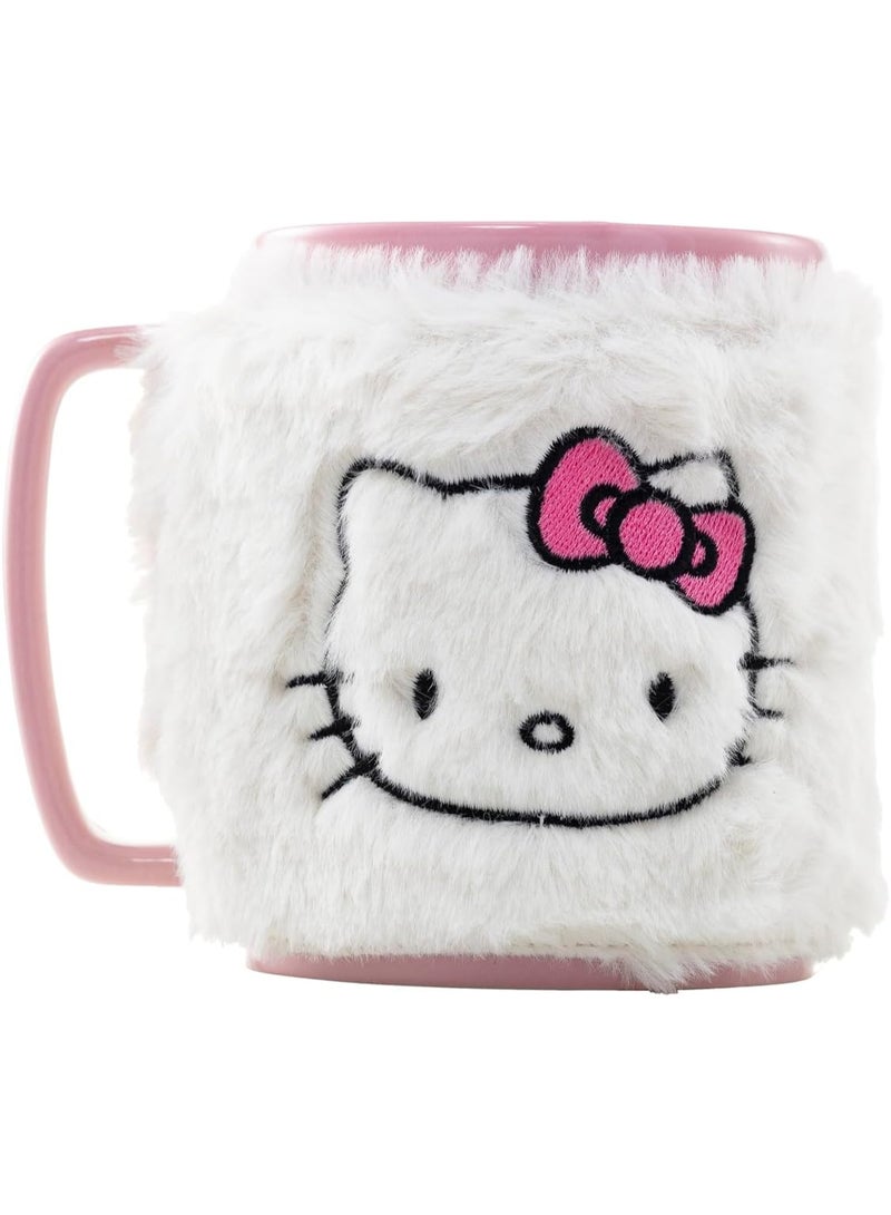 Pyramid HELLO KITTY (PINK BOW FACE ICON) FUZZY MUG - Image 2