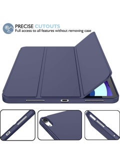 Captaintech Case for iPad Air 6th 11-Inch M2 (2024), iPad Air 5/4 (2022/2020 5th/4th Generation 10.9-Inch) with Pencil Holder, Slim Tablet Cover with Soft TPU Back, Auto Wake/Sleep  - Image 3