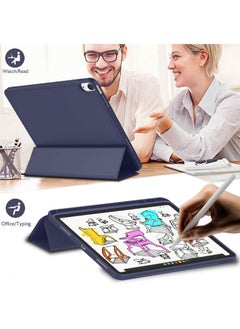 Captaintech Case for iPad Air 6th 11-Inch M2 (2024), iPad Air 5/4 (2022/2020 5th/4th Generation 10.9-Inch) with Pencil Holder, Slim Tablet Cover with Soft TPU Back, Auto Wake/Sleep  - Image 4