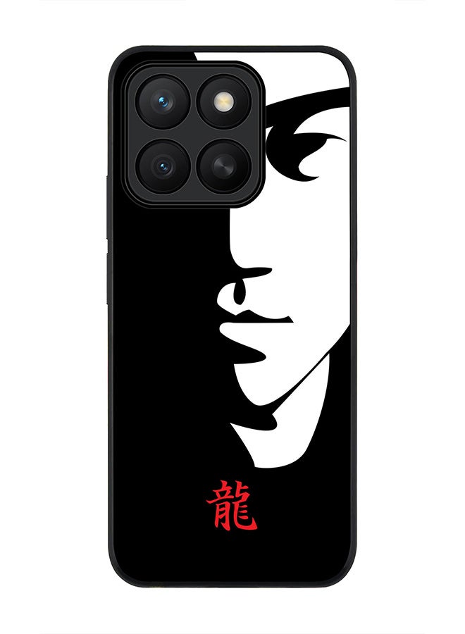 Stylizedd For Honor X8c Case,Slim fit Camera Protection, Shockproof Thin Phone cover  - Tibute - Bruce Lee (Black)