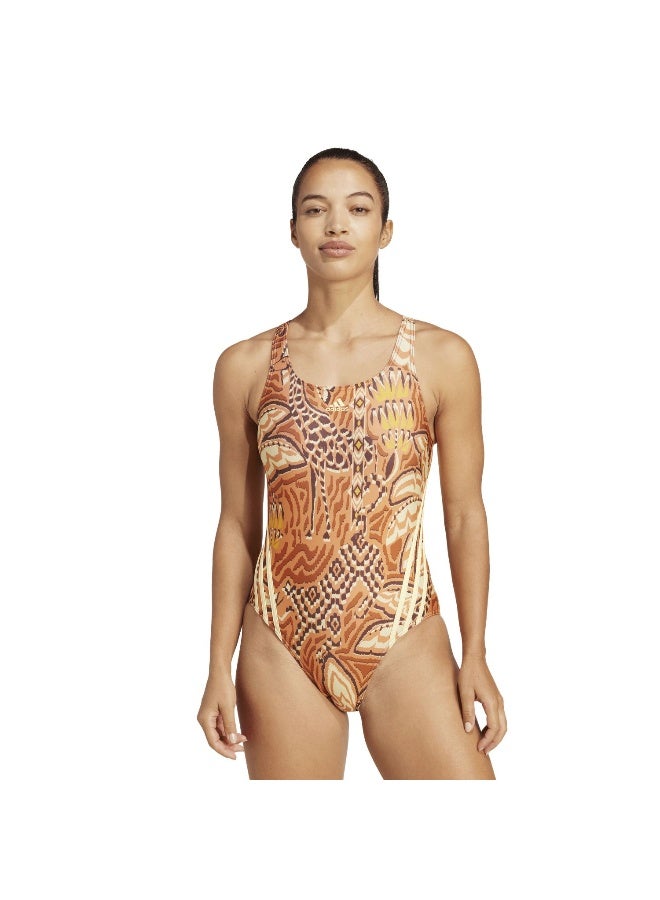 Adidas adidas Farm Swimsuit Brown Swim Swimwear 26"  - Image 3