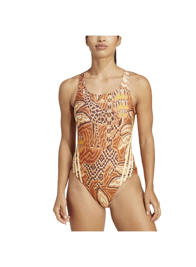 Adidas adidas Farm Swimsuit Brown Swim Swimwear 26"  - Image 4