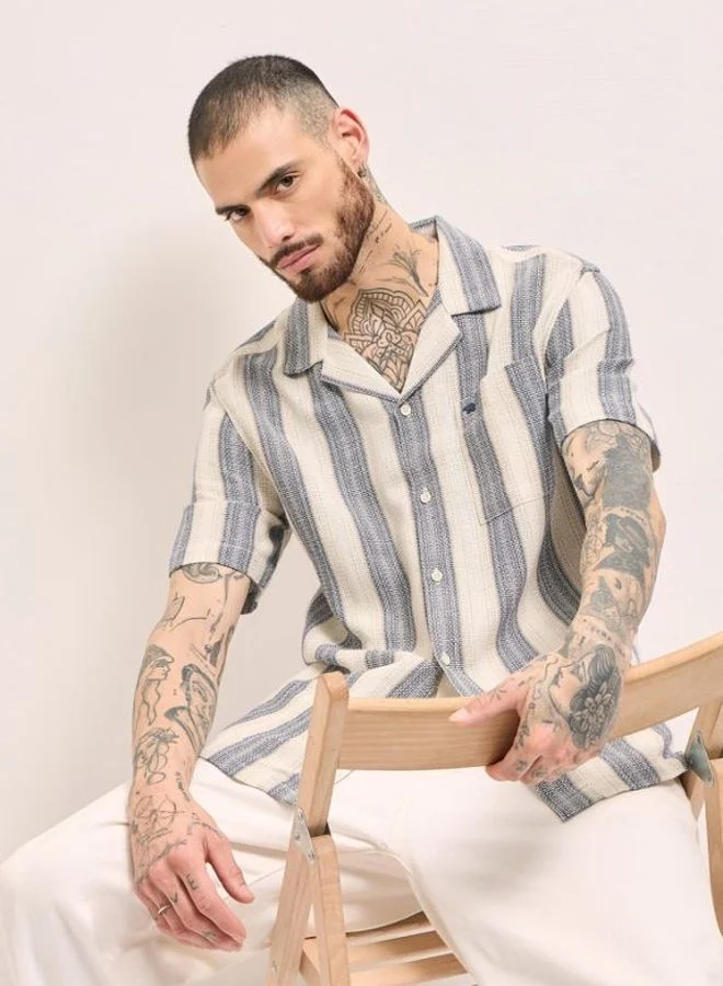 THE BEAR HOUSE Men's Shirt for Casual and Formal Wear | Classic Button-Down Style for Office, Daily Use, Travel, Events & All-Season Outfits | Versatile & Stylish Wardrobe Essential for Every Occasion