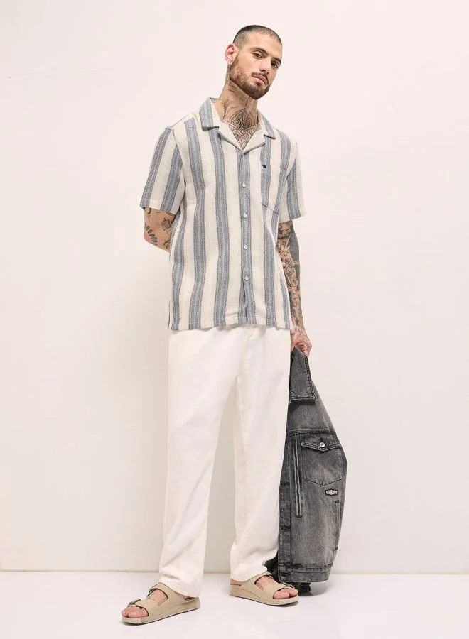 THE BEAR HOUSE Men's Shirt for Casual and Formal Wear | Classic Button-Down Style for Office, Daily Use, Travel, Events & All-Season Outfits | Versatile & Stylish Wardrobe Essential for Every Occasion