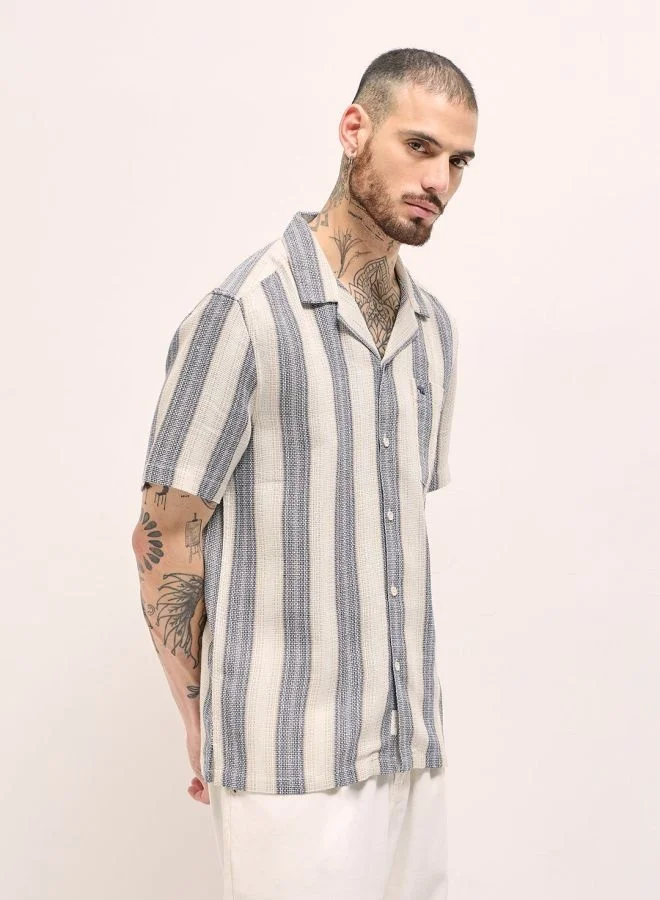 THE BEAR HOUSE Men's Shirt for Casual and Formal Wear | Classic Button-Down Style for Office, Daily Use, Travel, Events & All-Season Outfits | Versatile & Stylish Wardrobe Essential for Every Occasion