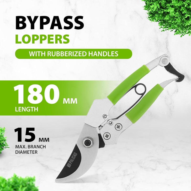 PALISAD Stainless Steel Straight Cut Pruner 180 mm - 605038 - Image 3