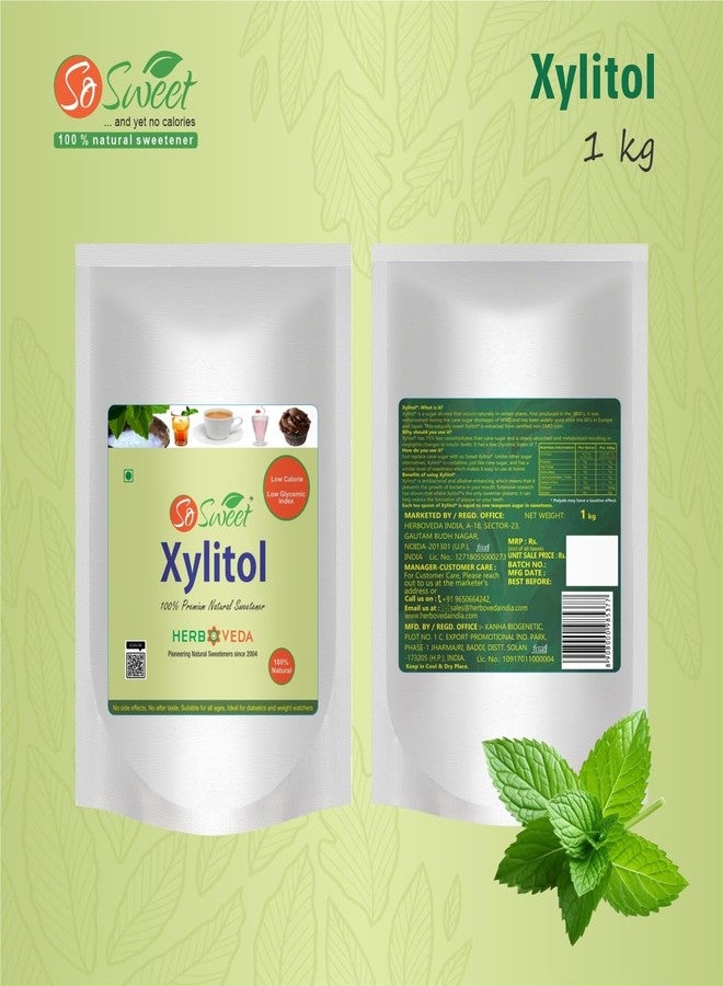 So Sweet Erythritol & Xylitol Sugar-Free Natural Sweetener, 1kg Each, Pack of 2, Ideal for Diabetics, Keto-Friendly, Perfect for Baking, Cooking, and Sweetening Beverages with Zero Calories - Image 2