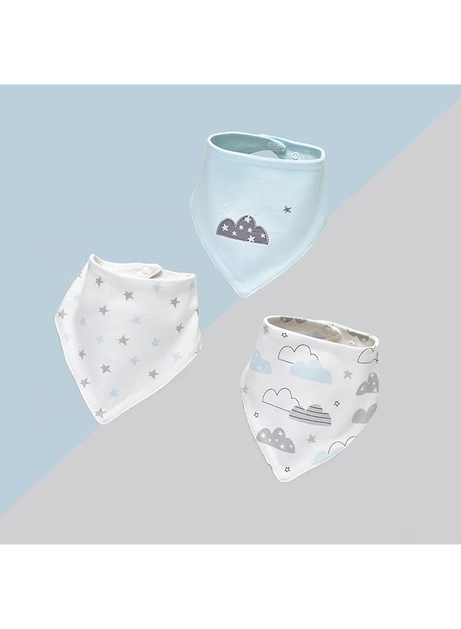 كاست ويف مريلة أطفال من القطن 100% للأولاد والبنات للجنسين للتسنين وسيلان اللعاب - Image 3