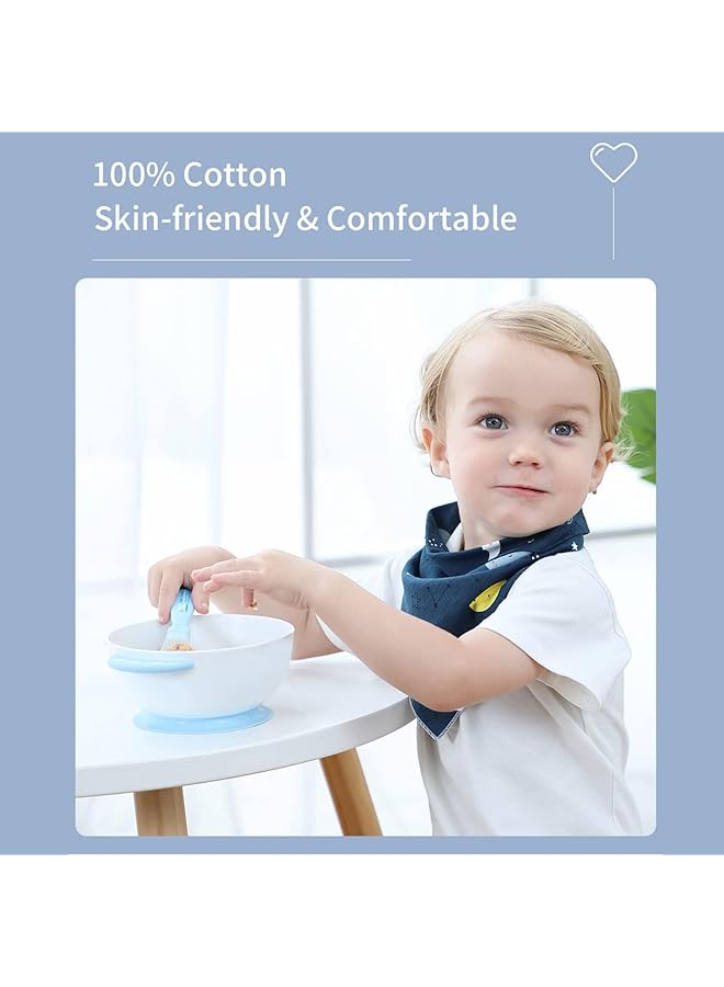 كاست ويف مريلة أطفال من القطن 100% للأولاد والبنات للجنسين للتسنين وسيلان اللعاب - Image 5