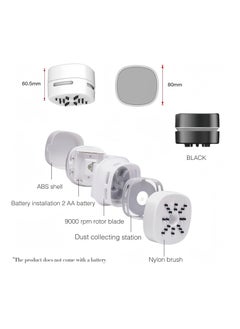JSDUN Desktop Vacuum Cleaner, Mini Wireless Portable Desktop Dust Collector,360° Rotatable Design, Clean Debris and Dust Flakes, Suitable for Office/Home/Keyboard/School White  - Image 4