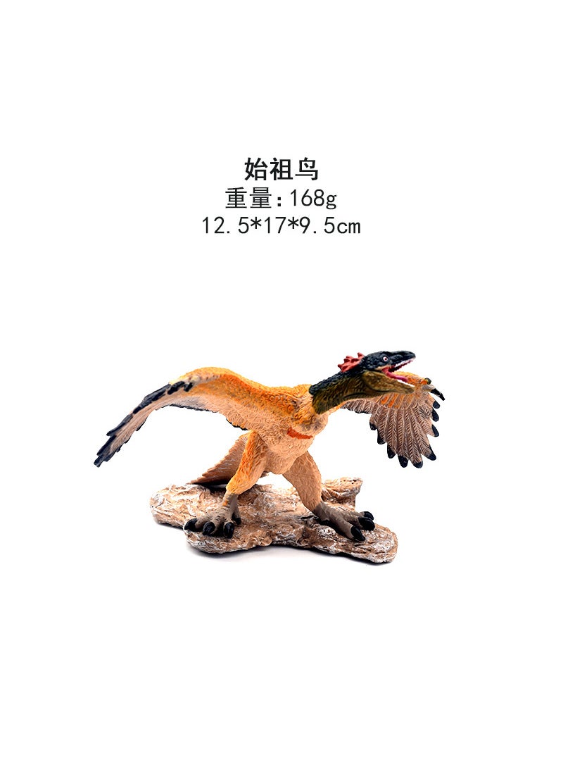 Solid Dinosaur Toy Realistic Model Stegosaurus Armored Dinosaur Childrens Plaything PVC Material Educational Toy for Kids Archaeopteryx 