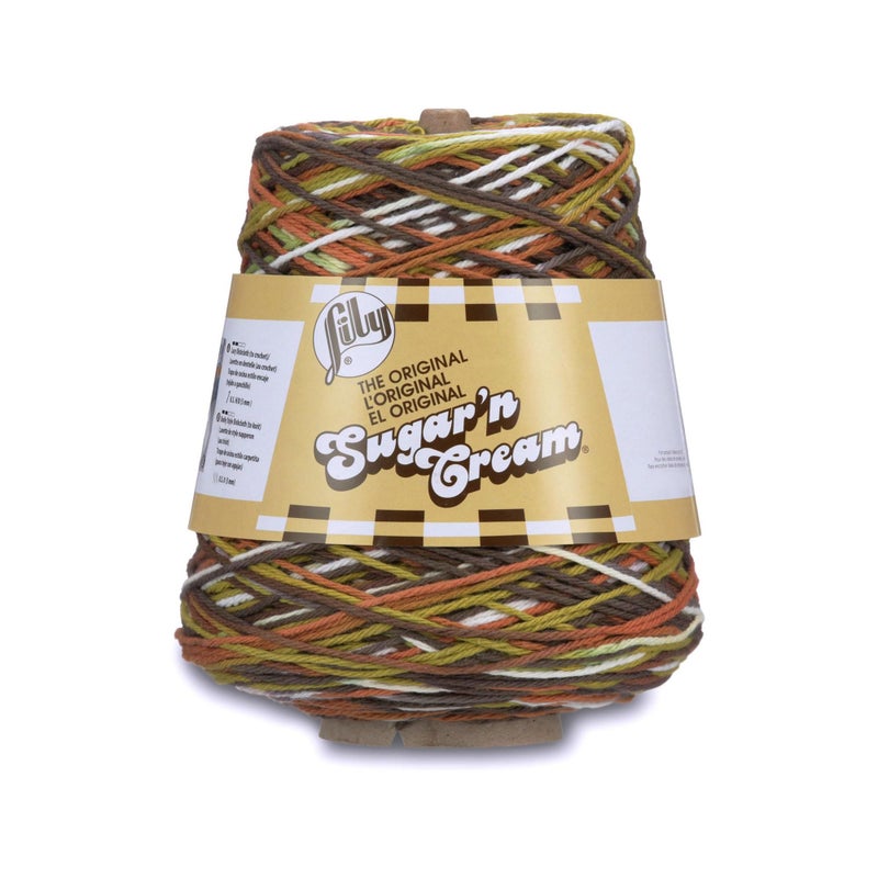 Lily Lily Sugar N Cream Cones Woodland Trail Ombre Yarn  1 Pack of 14oz400g  Cotton  4 Medium  706 Yards  KnittingCrochet