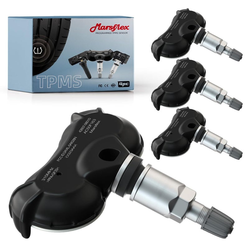 Marsflex TPMS Sensor for Honda and Acura - 4 Pack, Programmed Tire Pressure Monitoring System - Image 1