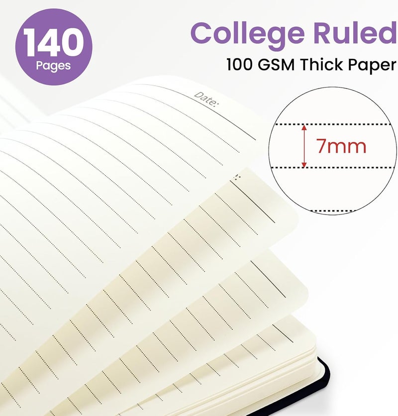 ZOTIA Lined Spiral Journal Notebook for Women, A5 College Ruled Journals for Writing, Hardcover Notebooks for Work, Note Taking and Office School Supplies, 140 Pages - Enchanted Fungi - Image 2