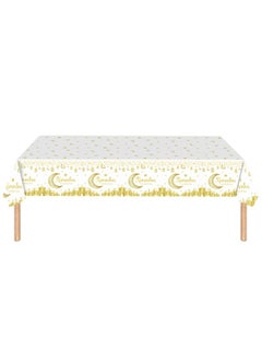 GGEROU 3Pcs Ramadan Mubarak Tablecloths Plastic Disposable Rectangle RamadanTable Cloth Eid Ramadan Party Table Covers  - Image 3