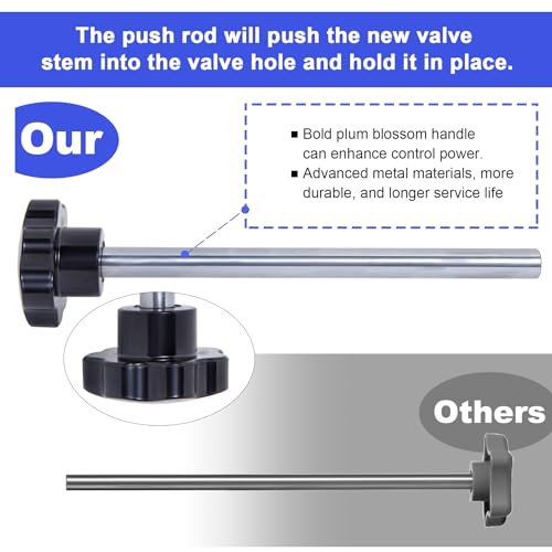 Richcat Quick Change Tire Valve Tool Kit,Tire Valve Stem Core Quickly Replacement Tool Kit,Perfect Tool for Replacing Leaky Valves in Cars,ATVs,Trucks,Motorcycles, etc.with 5 TR413 Valve,4-Way Valve Tool - Image 4