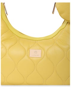 CAPRESE Caprese Briar Abstract Yellow Faux Leather Medium Hobo Handbag  - Image 2