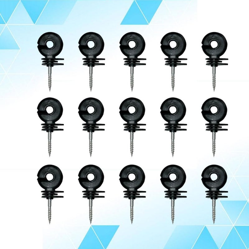 15pcs High Voltage Wall Insulators Screw Post Insulators for Electronic Fencing Angled Slot for Wire Retention Easy Installation - Image 4