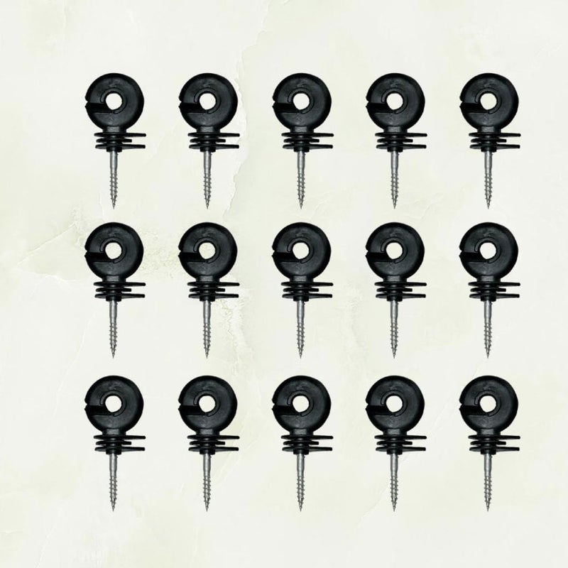 15pcs High Voltage Wall Insulators Screw Post Insulators for Electronic Fencing Angled Slot for Wire Retention Easy Installation - Image 2