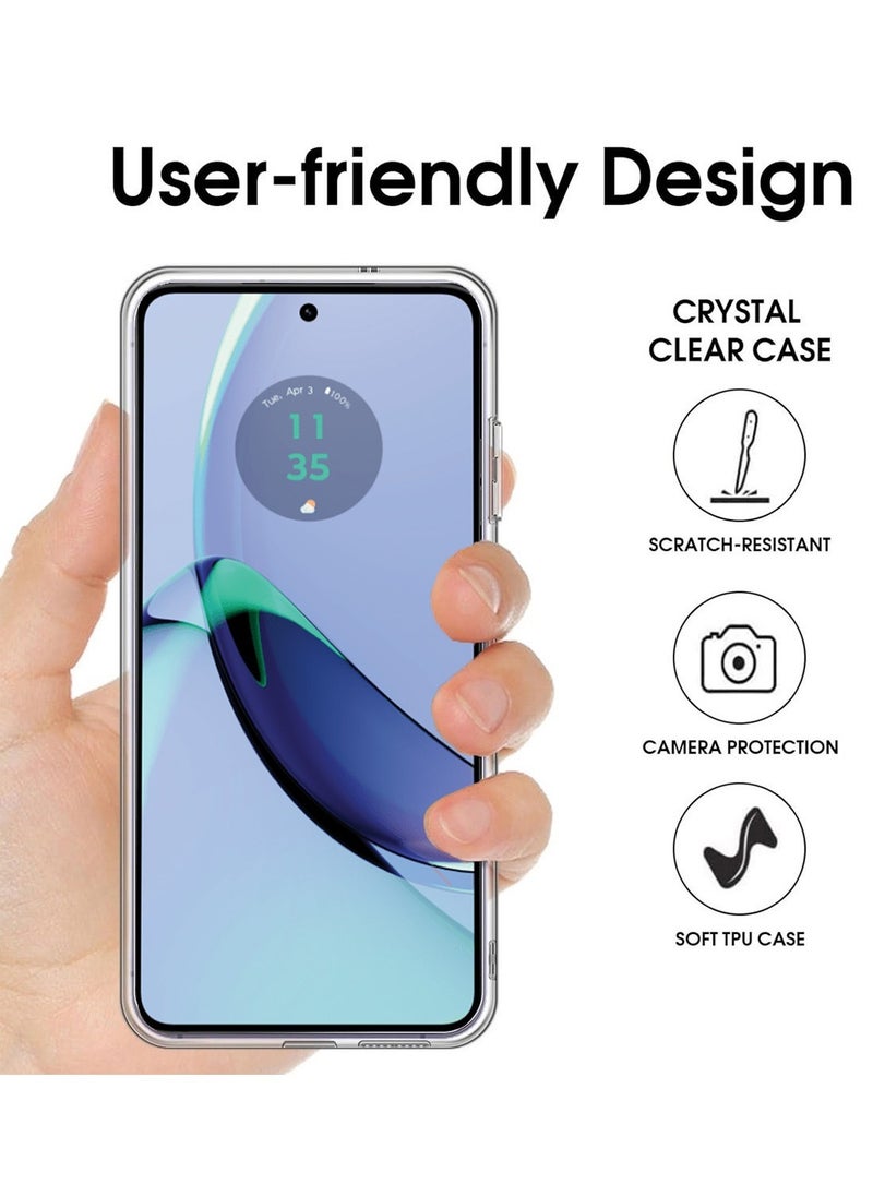 Techie - Motorola Moto G84 Clear Case with MagSafe – Slim, Anti-Yellowing Cover with Camera Lens Protection, Magnetic Holder Compatible - Image 1