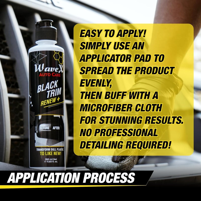 Wavex Black Trim Renew Plus | 5 L Plastic & Rubber Restorer | Revives Faded Exterior Trim & Bumpers | Long-Lasting UV Protection | Wash Resistant - Image 3