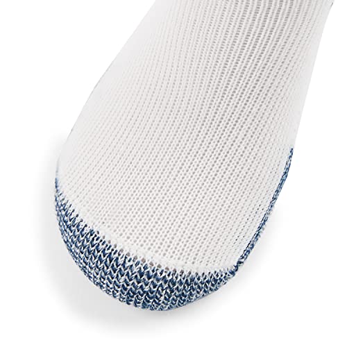 Thorlos Mens Xj Max Cushion Crew Running Socks, White/Navy (3 Pairs), X-Large US - Image 2
