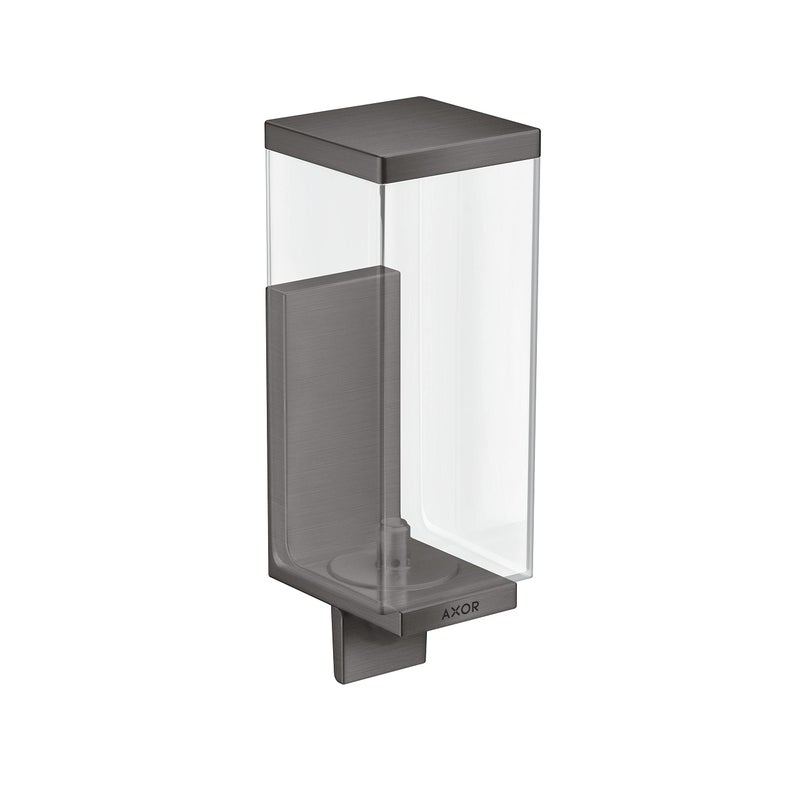 AXOR Universal Rectangular Bath and Kitchen Sink Soap Dispenser in Brushed Black Chrome 42610340
