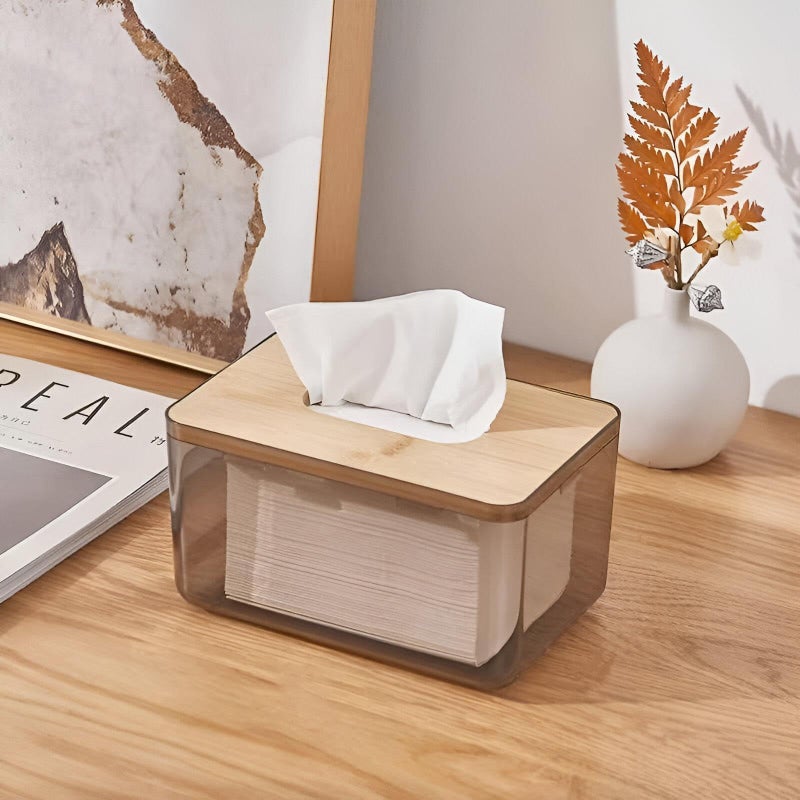 Napkin Dispenser - Elegant rectangular paper towel holder with sleek finish, ideal for countertop or wall mount, designed to keep paper towels organized, dry, and within reach in busy areas - Image 3