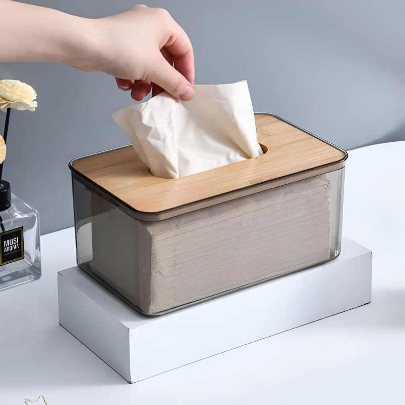 Napkin Dispenser - Elegant rectangular paper towel holder with sleek finish, ideal for countertop or wall mount, designed to keep paper towels organized, dry, and within reach in busy areas - Image 4