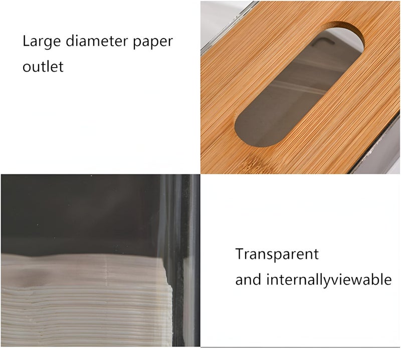 Napkin Dispenser - Elegant rectangular paper towel holder with sleek finish, ideal for countertop or wall mount, designed to keep paper towels organized, dry, and within reach in busy areas - Image 5