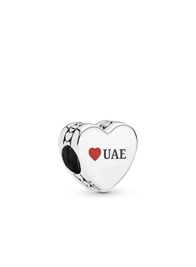 PANDORA UAE silver charm with red enamel
