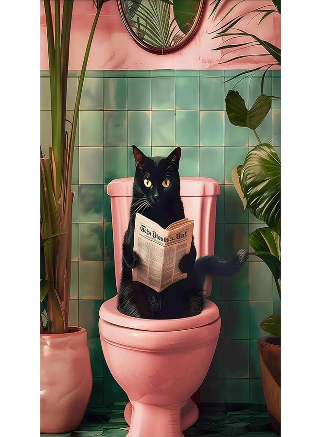 BendJoy® Diamond Painting Kit for Adults - Black Cat, 30x40cm DIY by Number | Premium Canvas & Sparkling Diamonds for Home Decor, Stress Relief & Art Therapy - Image 1