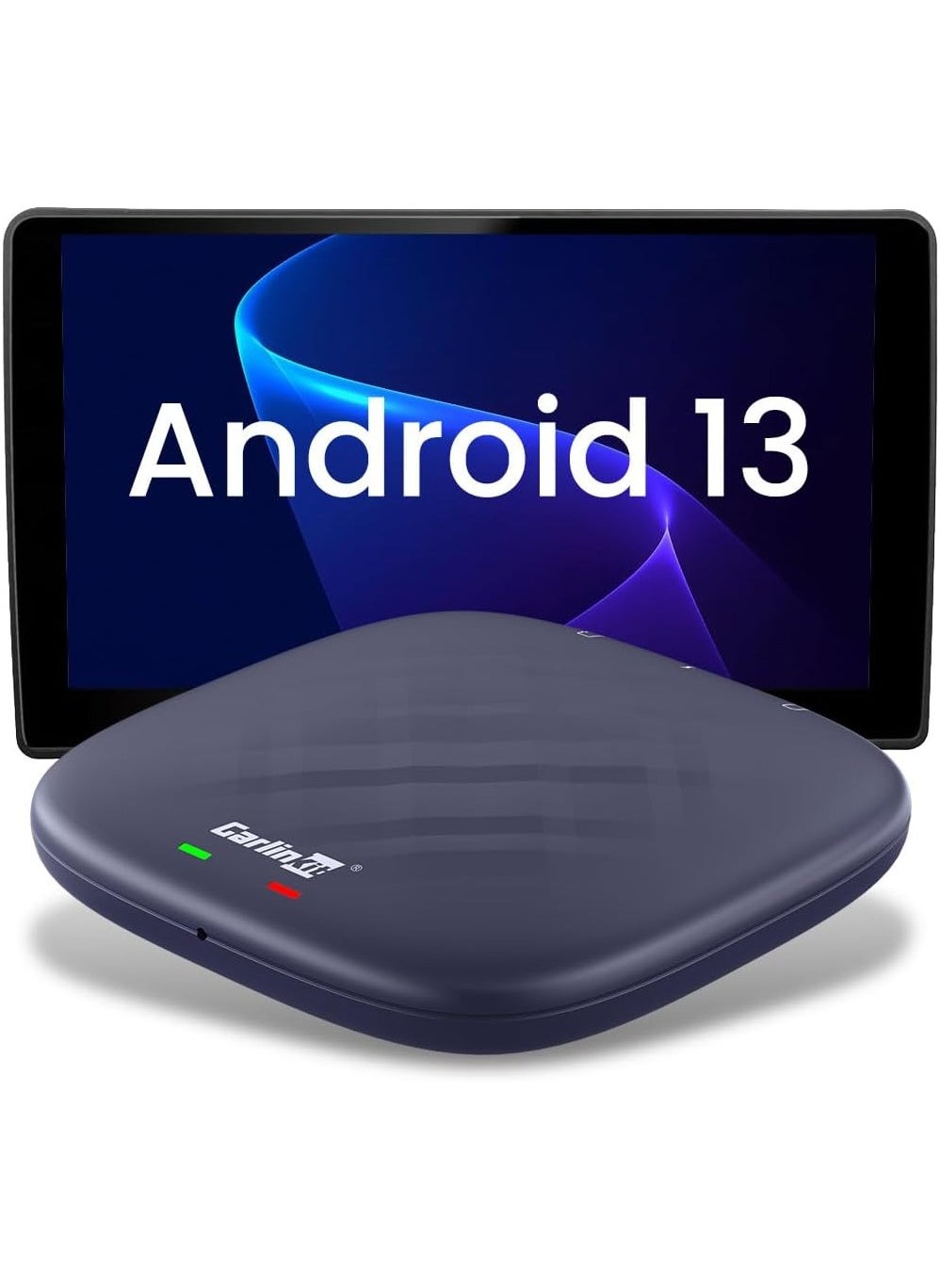 Carlinkit Carlinkit Ai Box Max Android 13، 3 في 1 لترقية كابل OEM CarPlay Android Auto Wireless، 8 core 8GB+128GB، موسيقى فيديو GPS مدمجة تدعم Google Play 