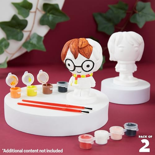 Harry Potter Gifts Paint Your Own Plaster Figure Kit for Kids, Teens, Art Supplies DIY Craft Activity with Harry Ron Figurines, Brushes, Paint Pots - Image 5