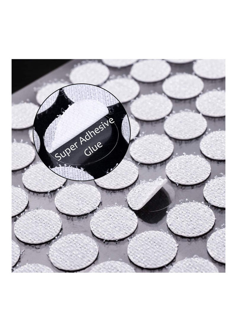 SOD 9-Piece Velcro Hook and Loop Double Sided Adhesive Dots White - Image 2