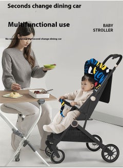 MaBaby Baby Stroller, Can Sit And Lie,Three Point Safety Belt Lightweight Stroller For Travel, With Handle And Pocket  - Image 5