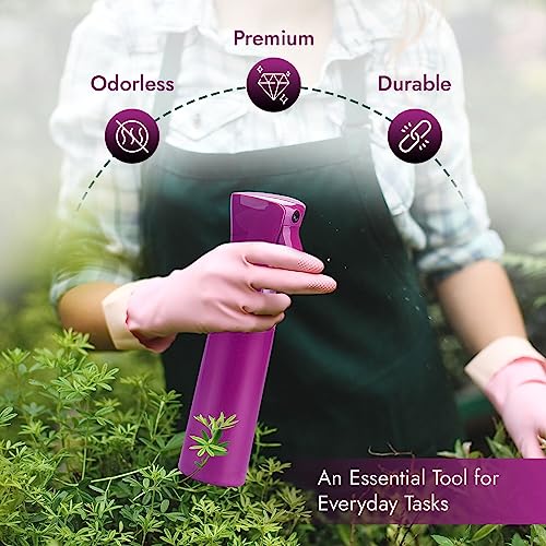 vigor path Continuous Spray Bottle with Ultra Fine Mist - Versatile Water Sprayer for Hair, Home Cleaning, Salons, Plants, Aromatherapy, and More - Empty Hair Spray Bottle - 300ml/10.1oz (Light Purple) - Image 4