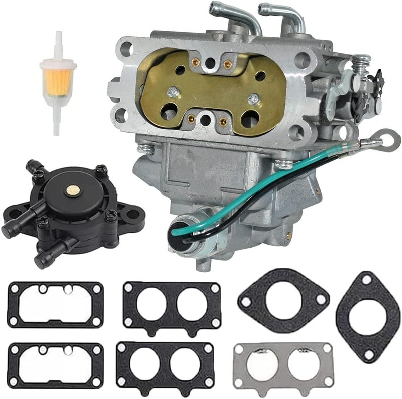 Cylinman Carburetor Kit with Fuel Pump for Kawasaki FH601V - Includes Gaskets - Image 1