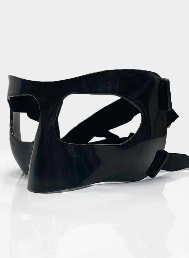 Generic Basketball Soccer Face Protector Anti-Collision Nose Mask Black Adult Men and Women Breathable Sports Face Mask Protector - Image 4