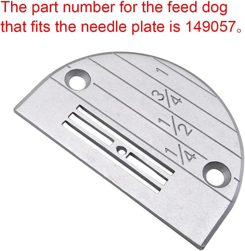 ckpsms Brand - INDUSTRIAL SEWING MACHINE NEEDLE PLATE #147150LGW - LIGHT TO MEDIUM compatible with JUKI BROTHER 2 PCS - Image 2